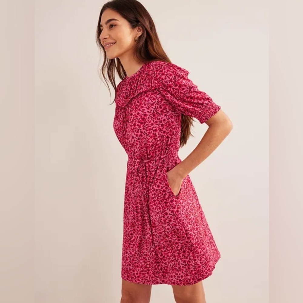 Boden Yoke Detail Jersey Mini Dress. Size small.